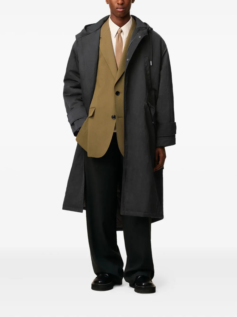 hooded padded parka