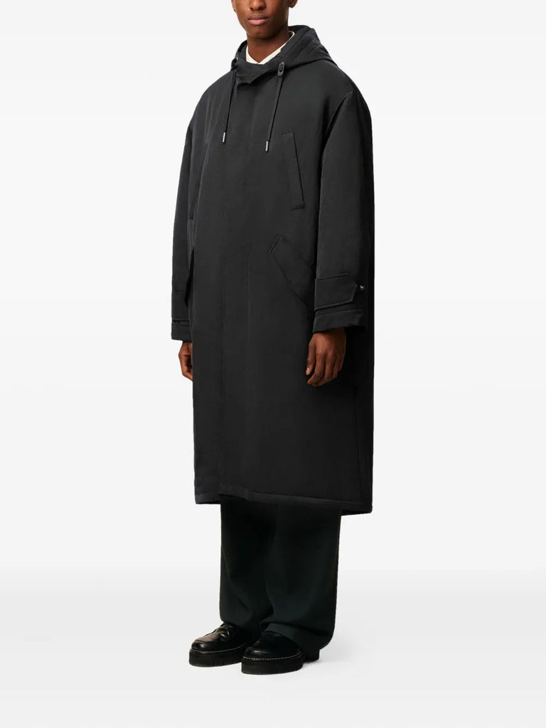 hooded padded parka