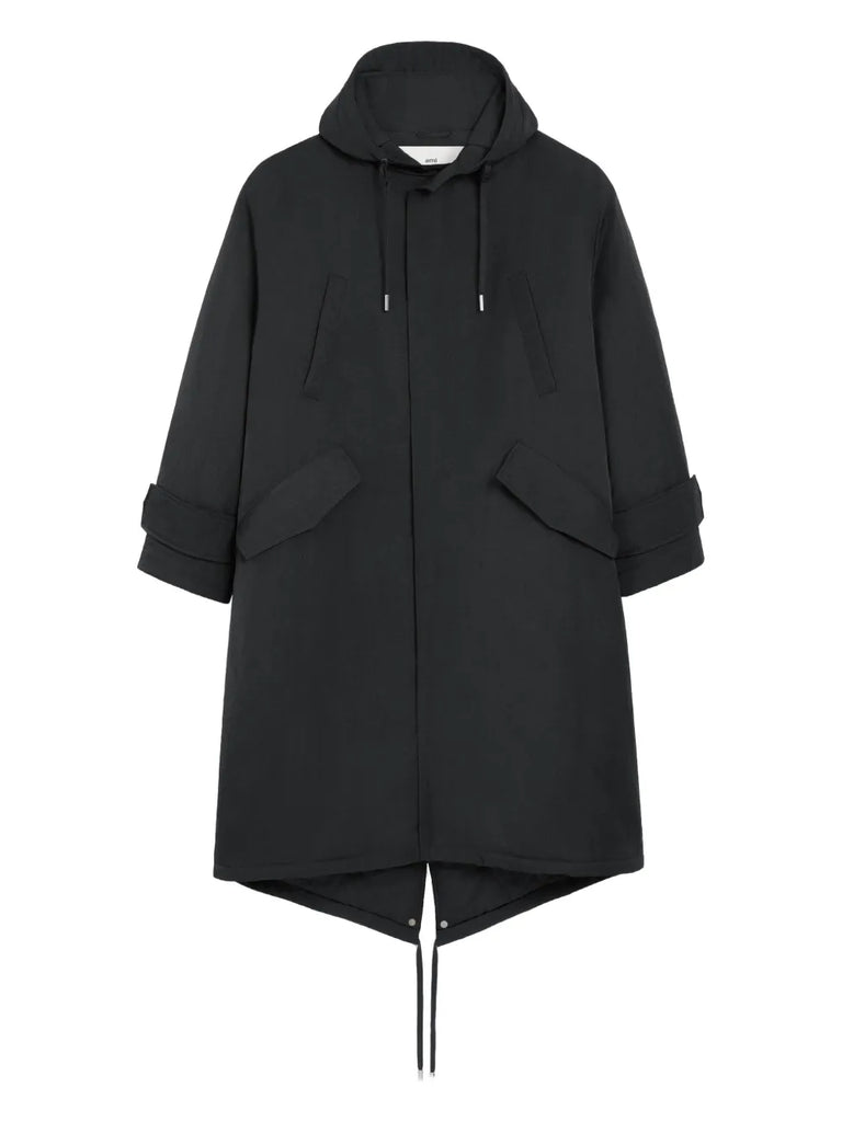hooded padded parka