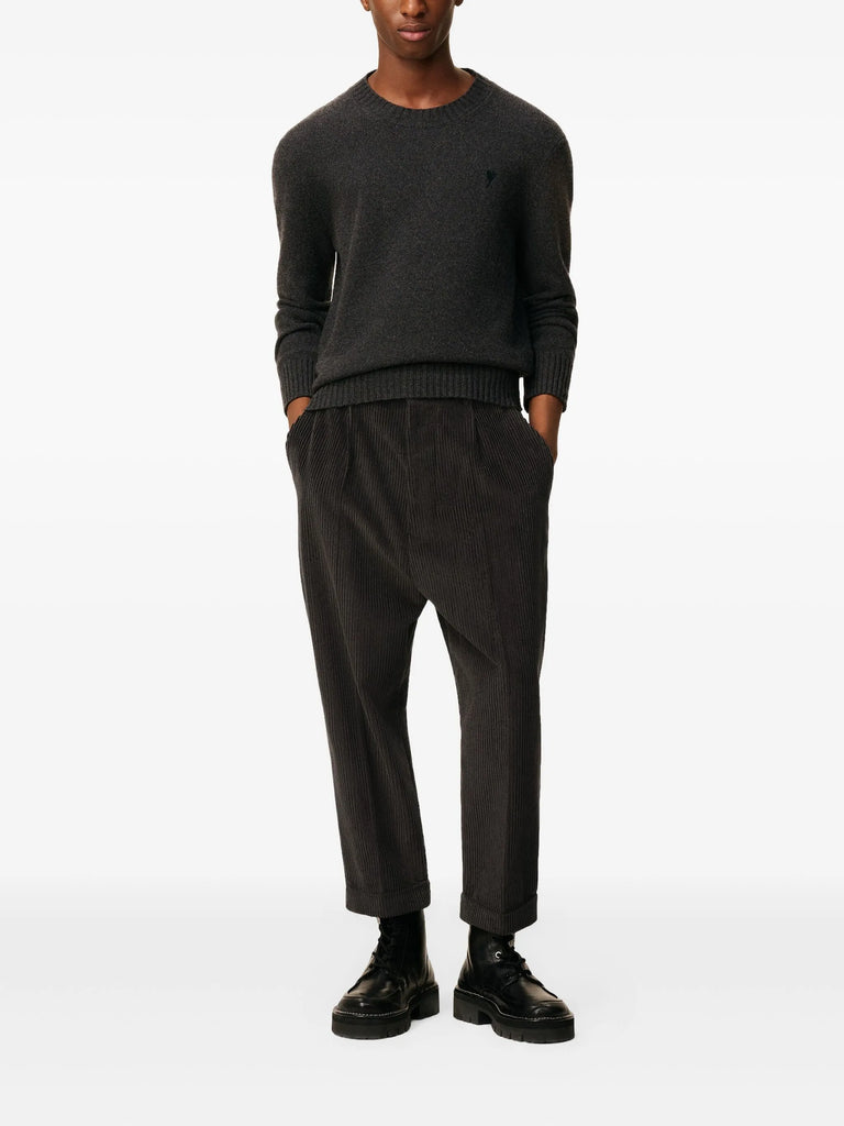 pleated cuffed trousers