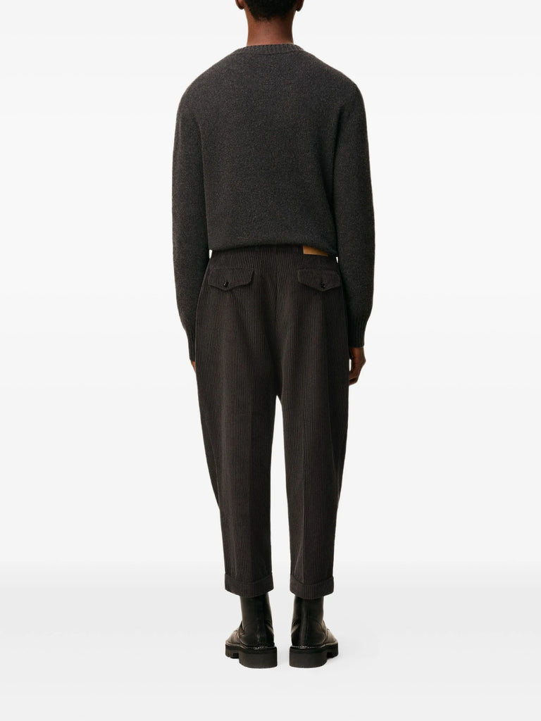 pleated cuffed trousers