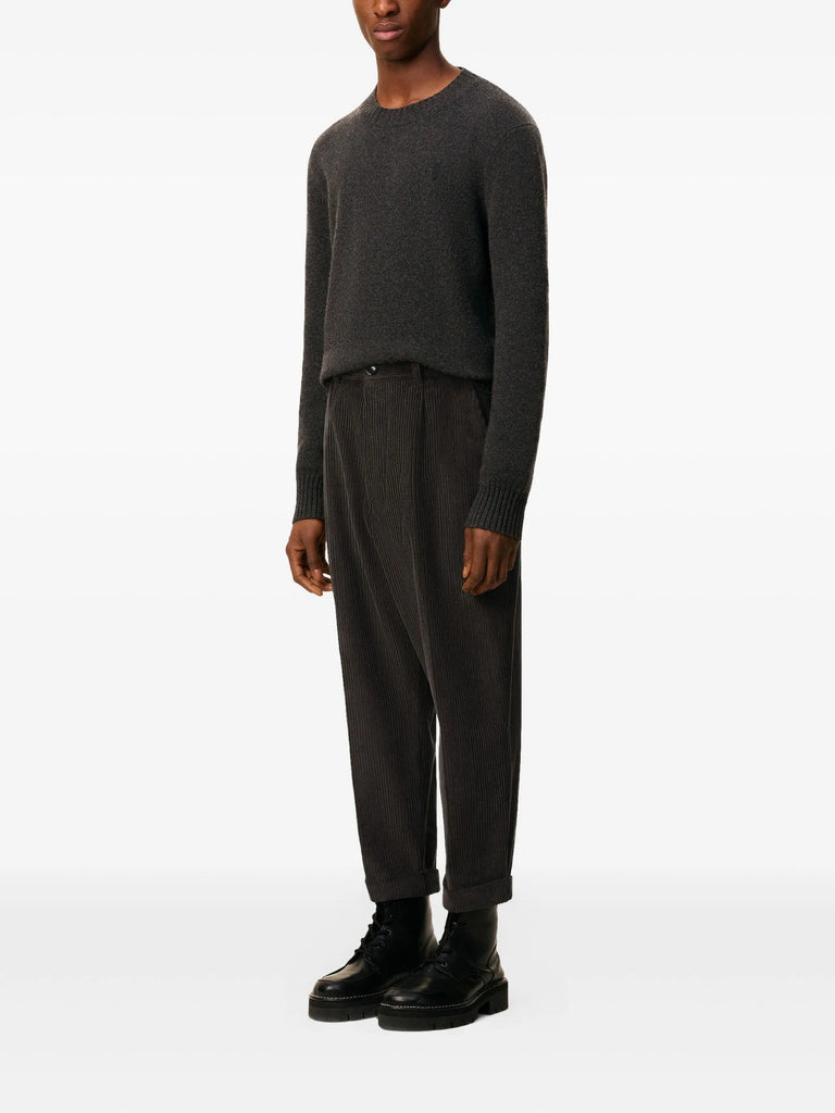 pleated cuffed trousers