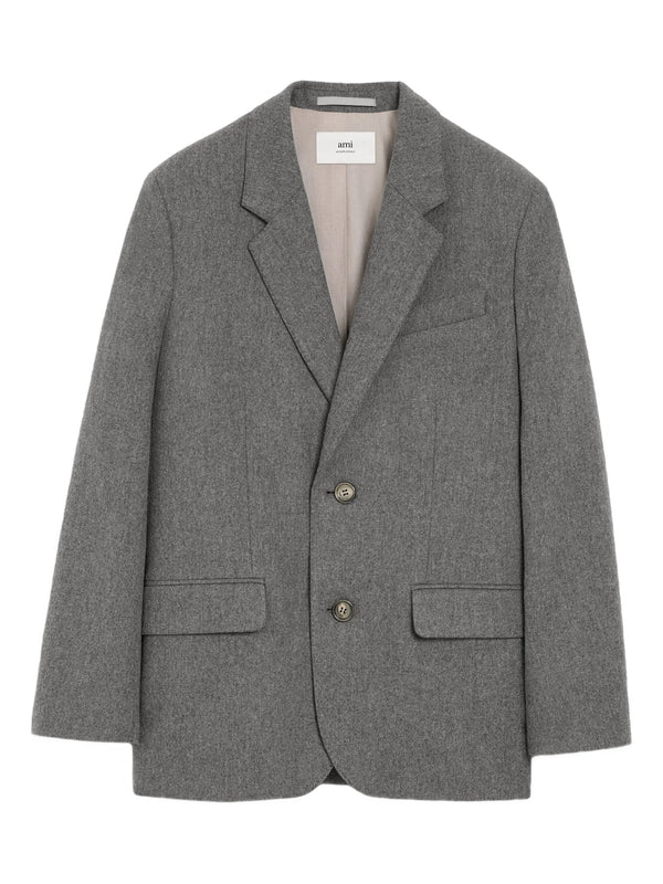 Wool flannel blazer
