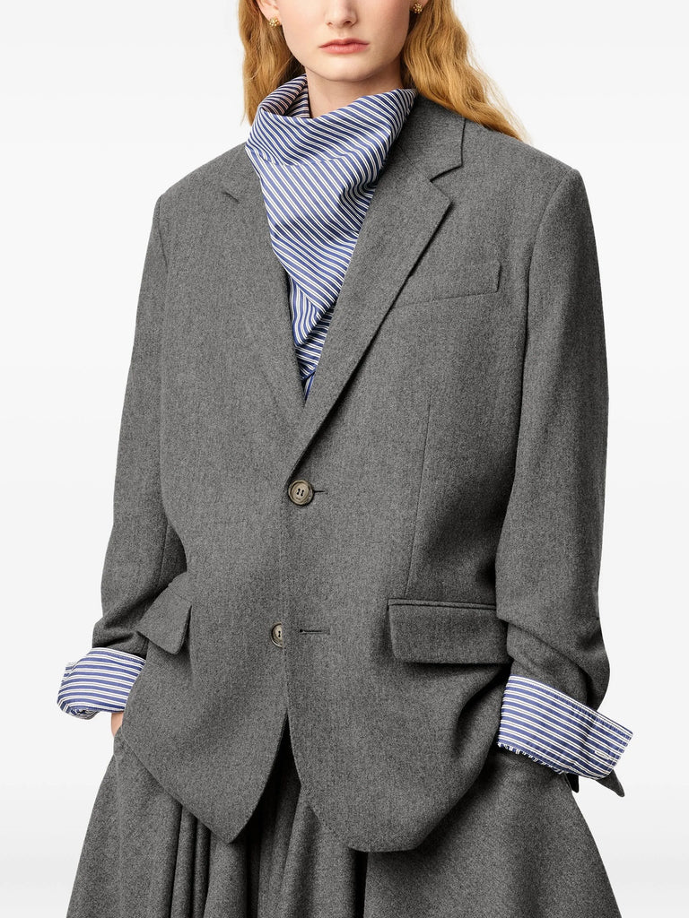 Wool flannel blazer
