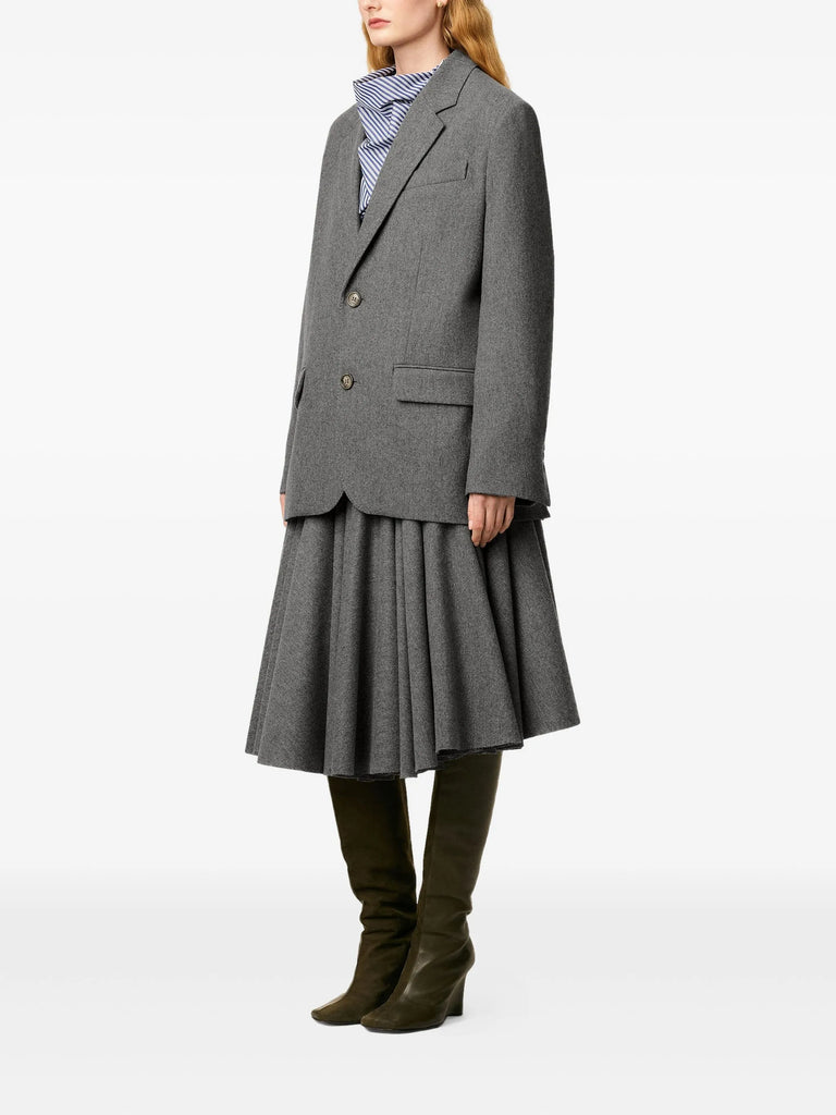 Wool flannel blazer
