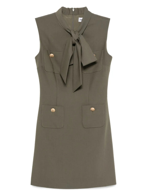 twill mini dress