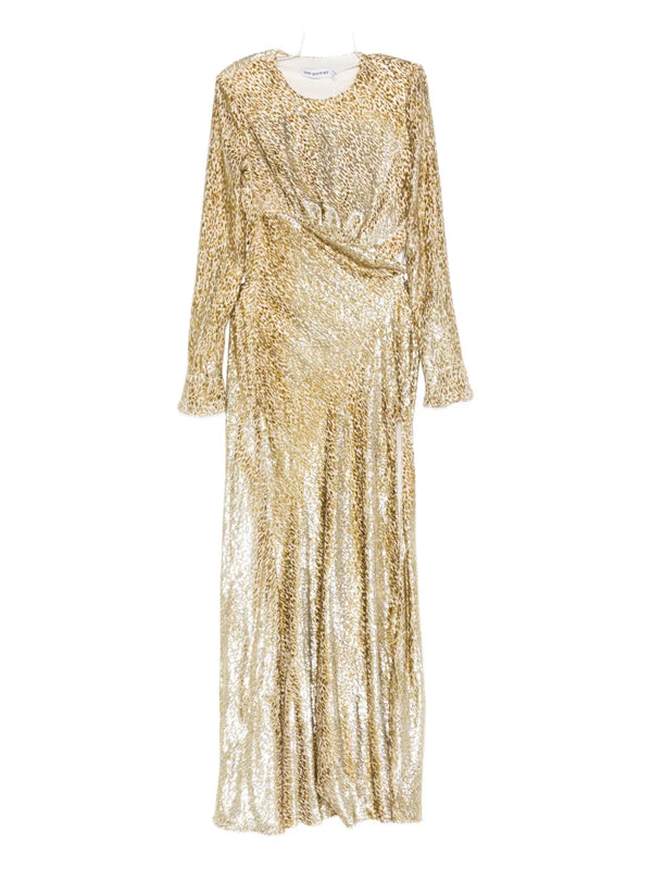 long-sleeved maxi dress