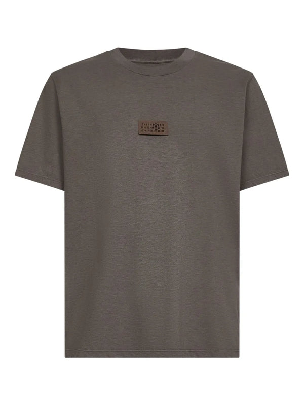 numbers-motif cotton T-shirt