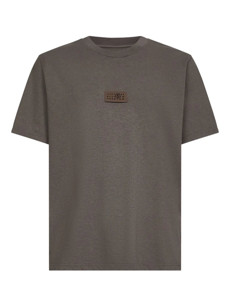 numbers-motif cotton T-shirt