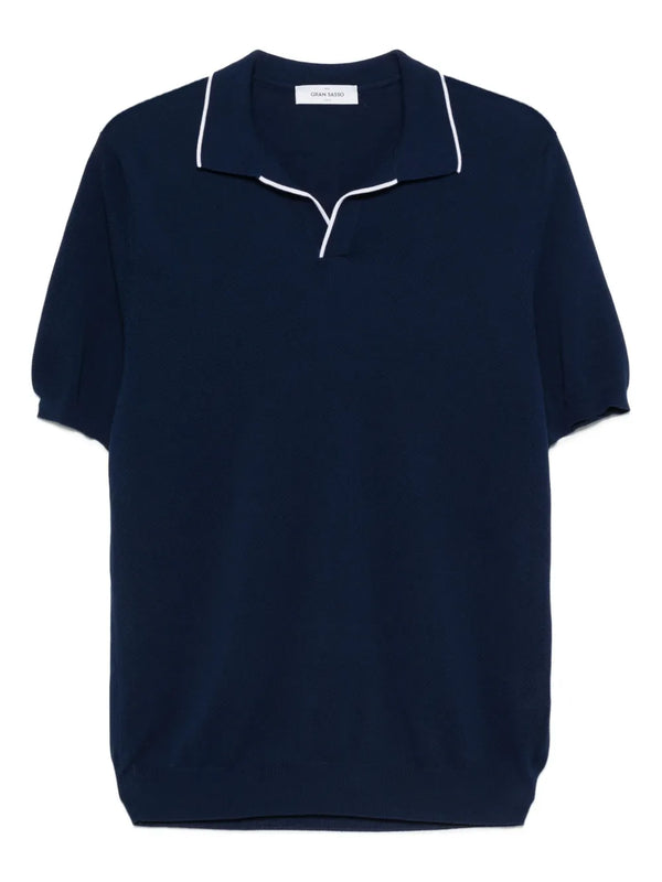short-sleeve polo-collar t-shirt