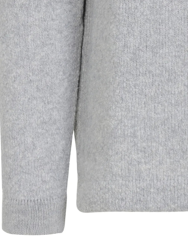 ribbed crew-neck sweater