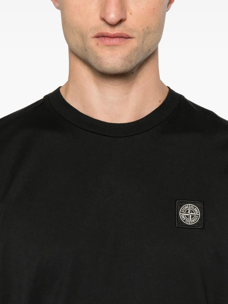 logo-patch cotton t-shirt