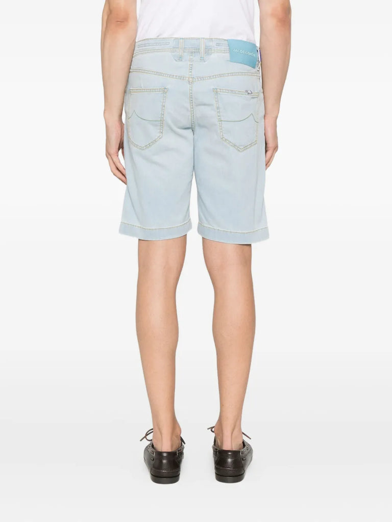 Nicolas embroidered denim shorts