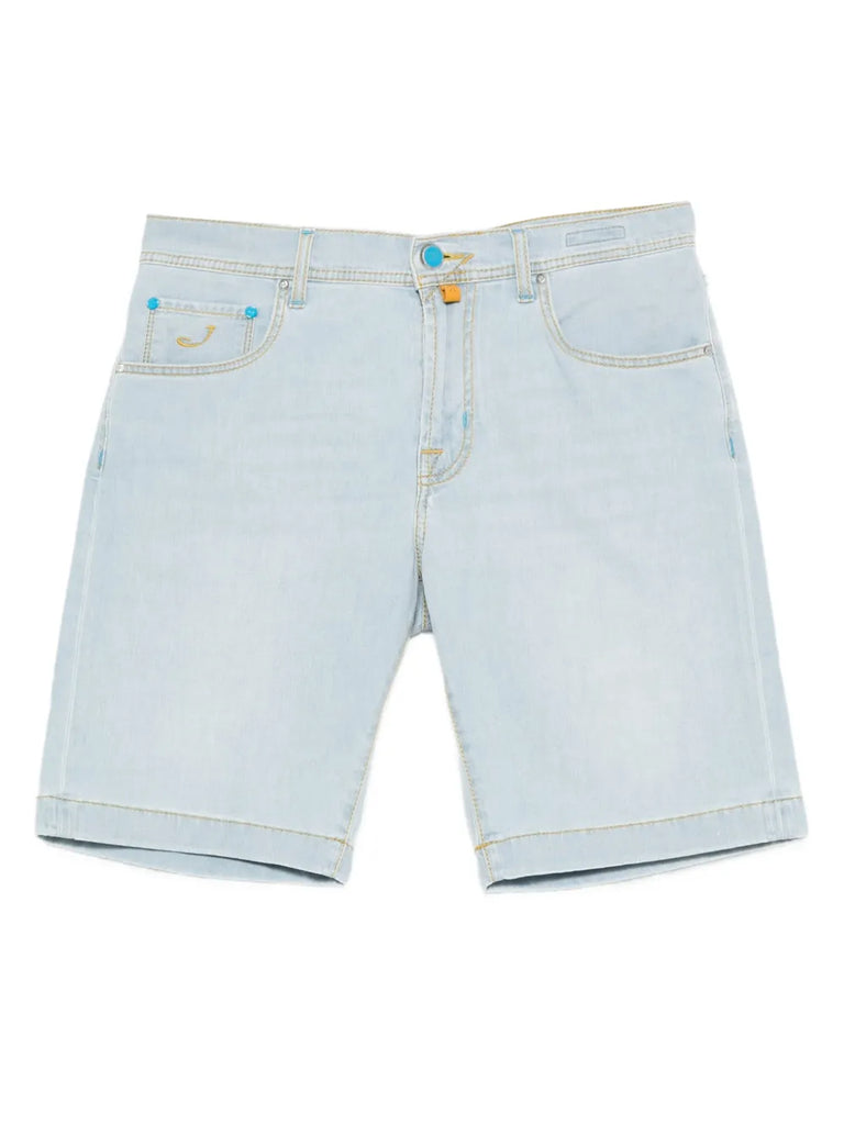 Nicolas embroidered denim shorts