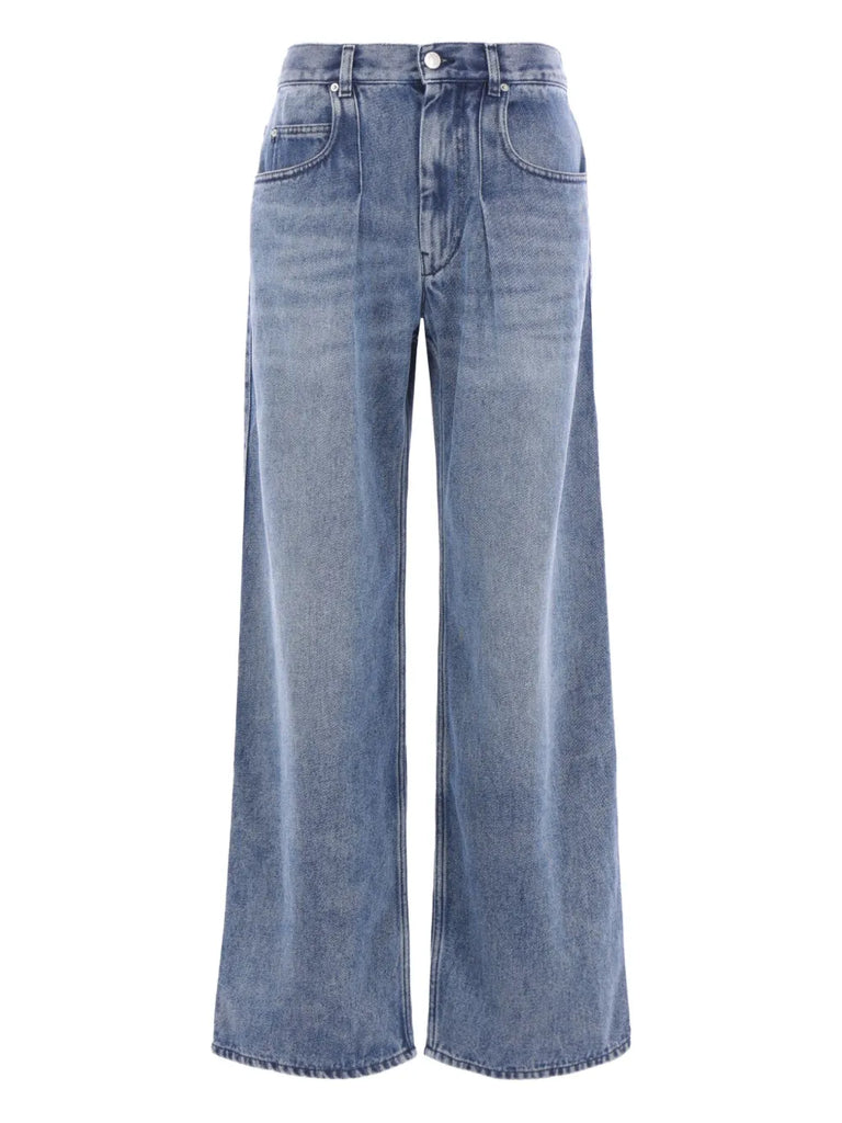 pleated jeans