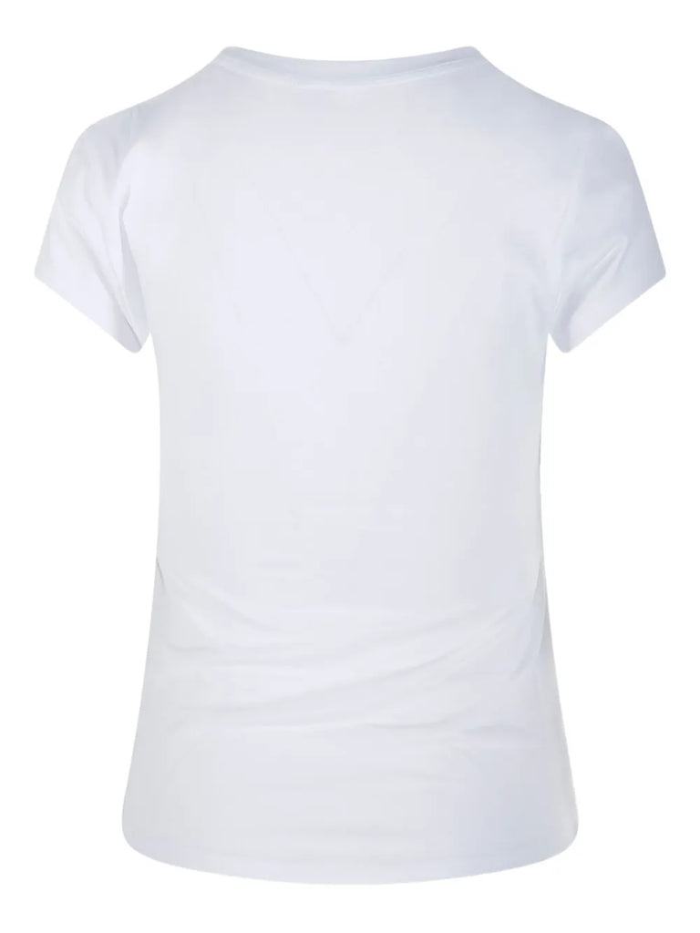 gathered short-sleeve T-shirt