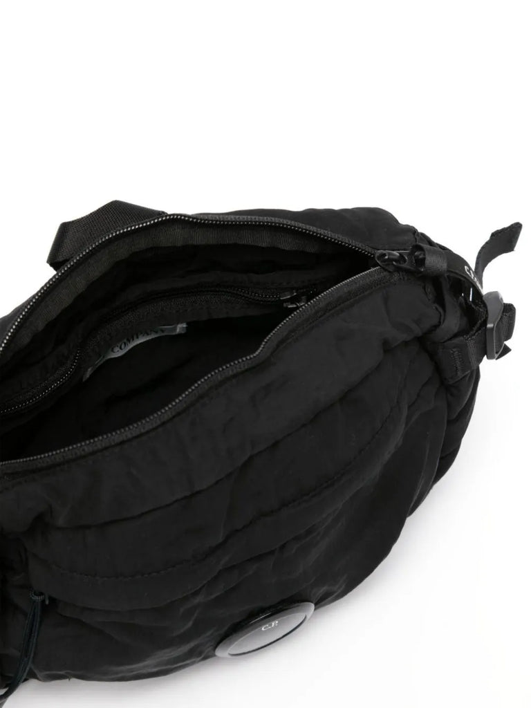 quilted lens-detail bag