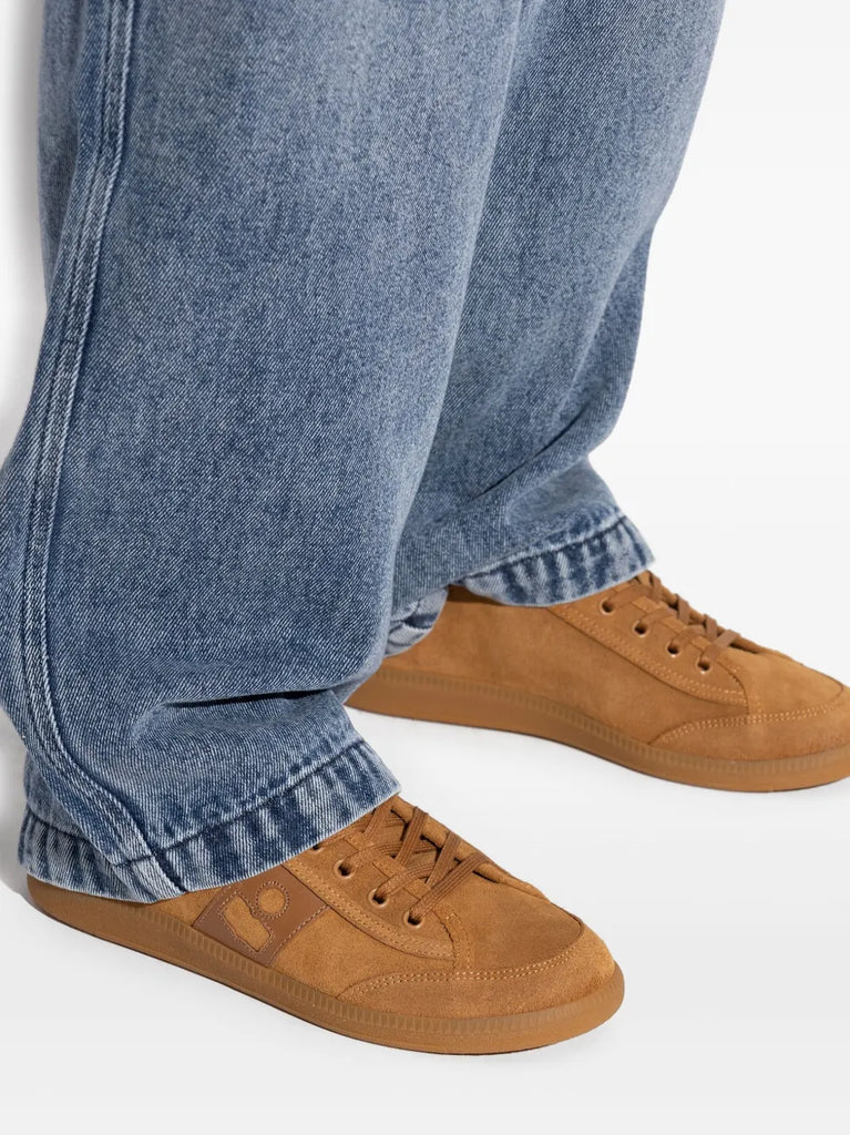 suede lace-up sneakers