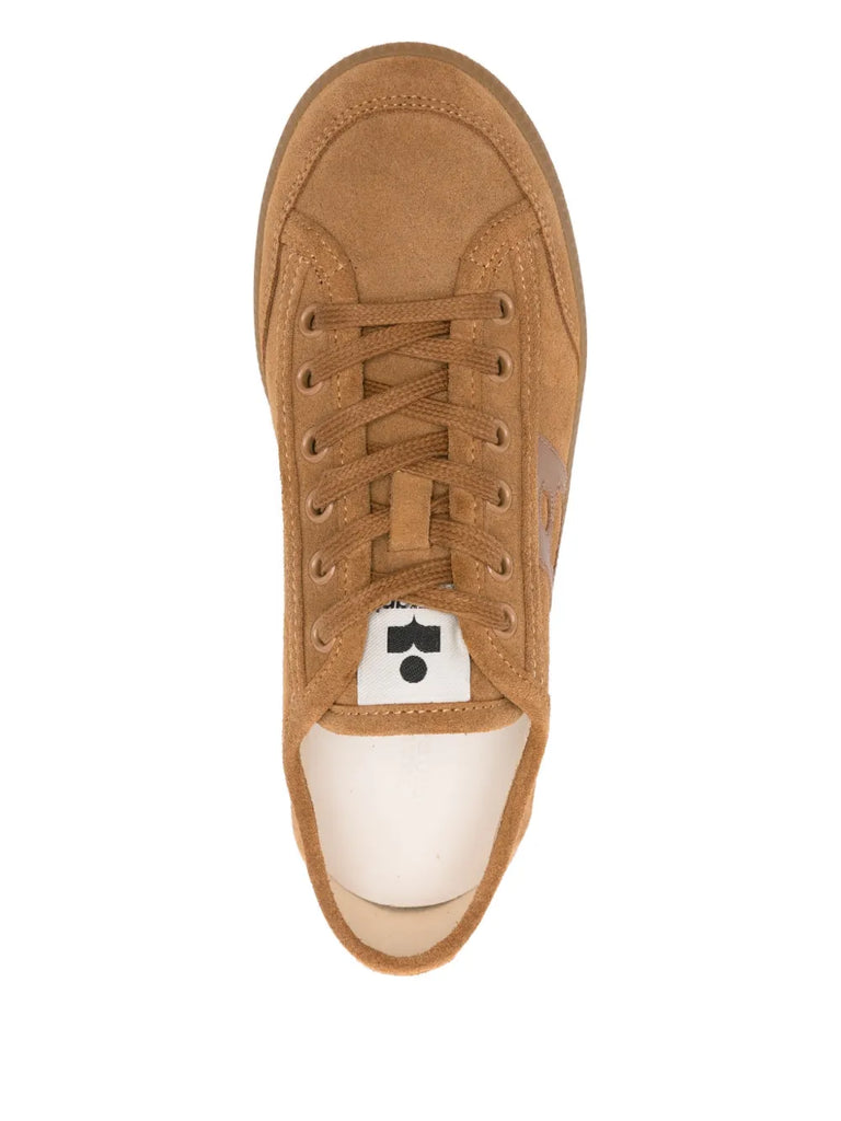 suede lace-up sneakers
