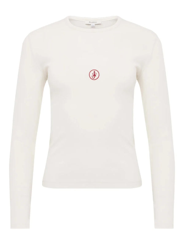 logo-embroidered T-shirt