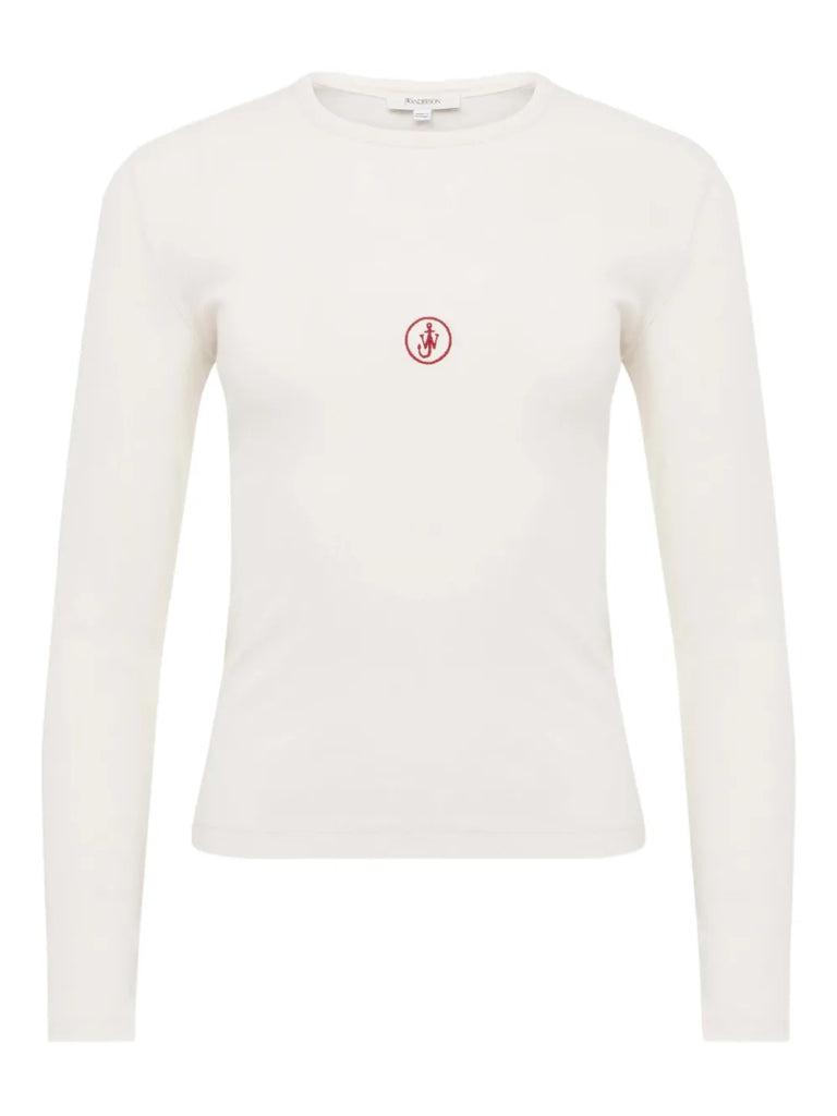 logo-embroidered T-shirt