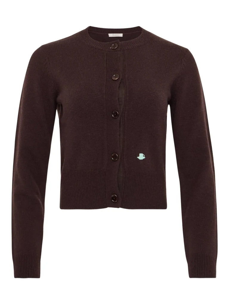 embroidered cardigan