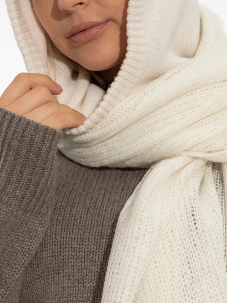 ribbed-trim balaclava