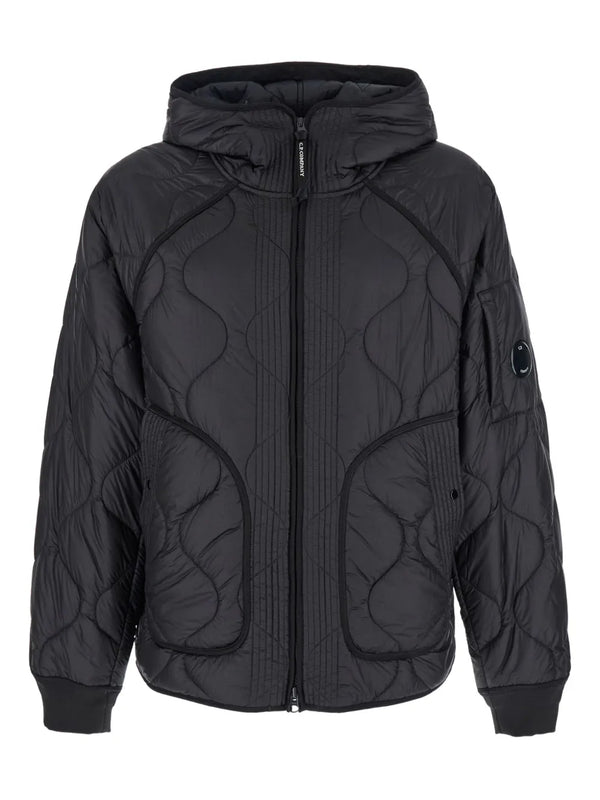 quilted hooded jacket