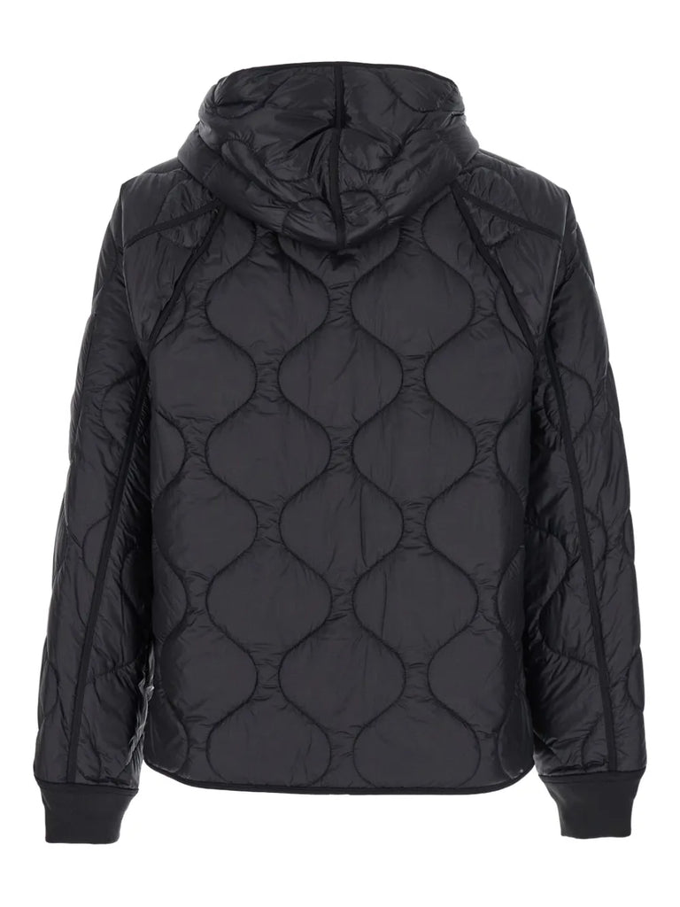 quilted hooded jacket