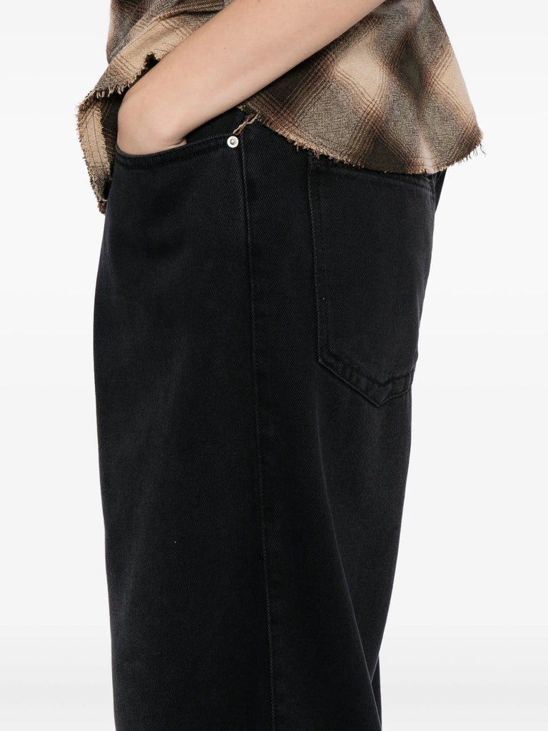Rodayna pleated faded Jeans