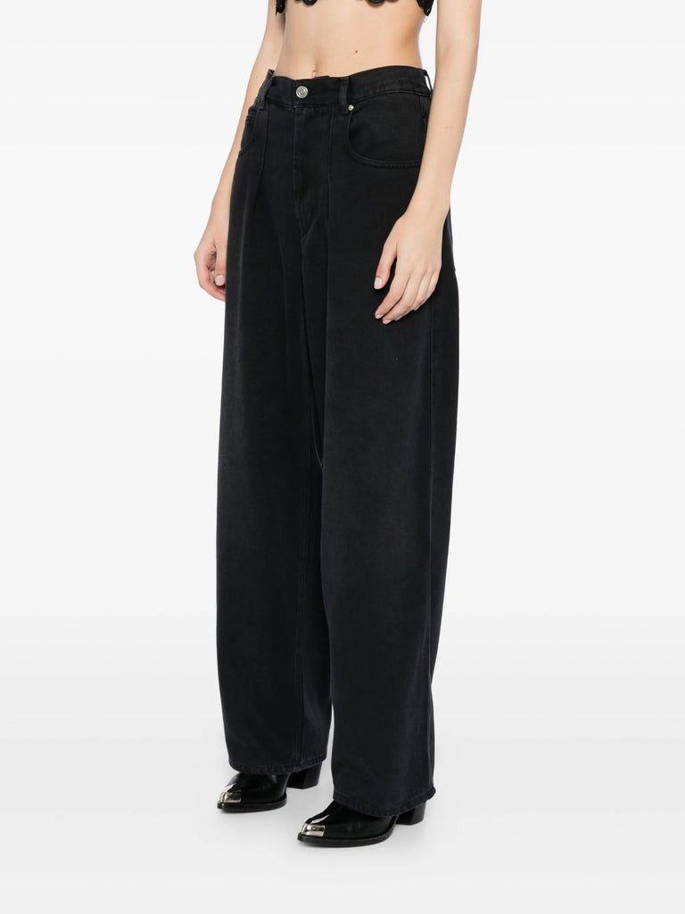 Rodayna pleated faded Jeans