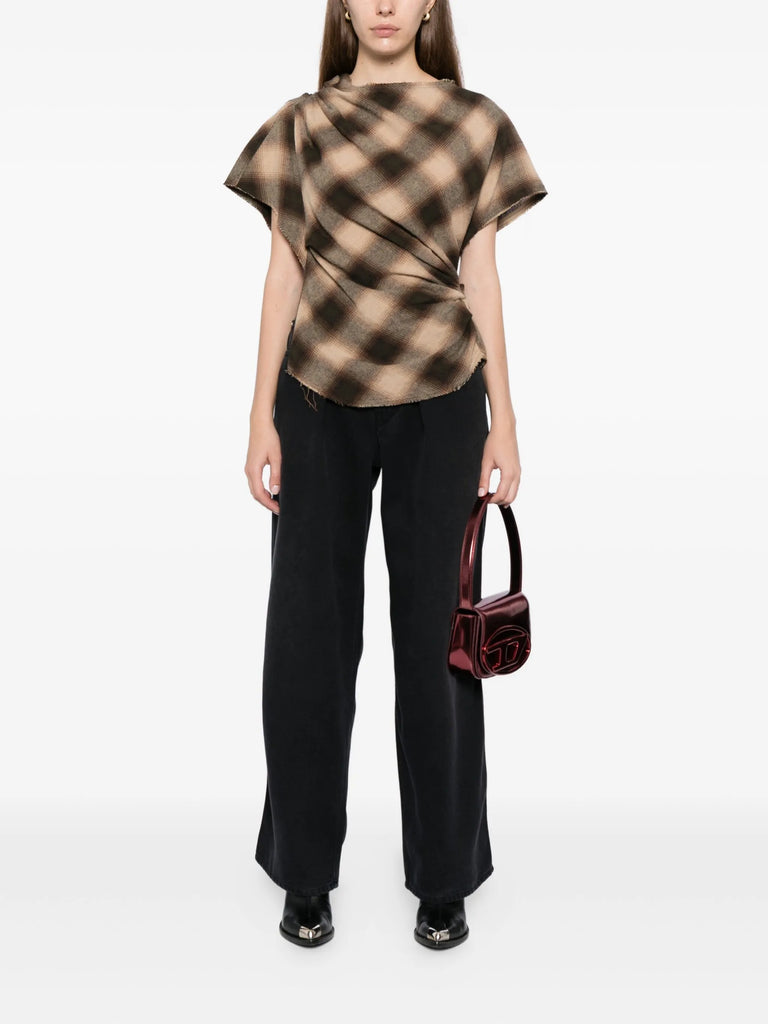 Rodayna pleated faded Jeans