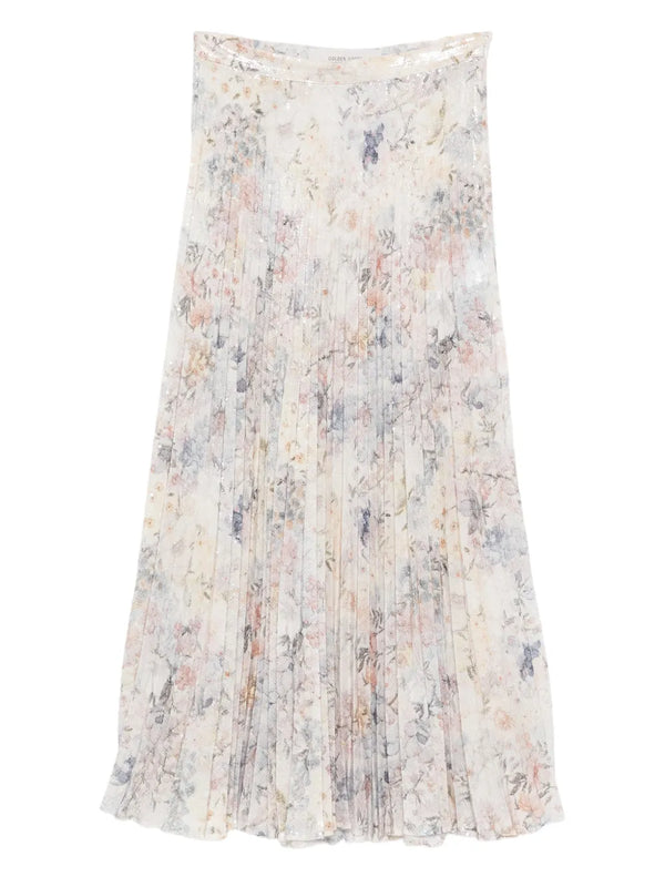 sequin-embellished pleated skirt