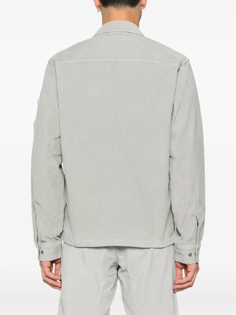 zip-fastening patch-pockets shirt