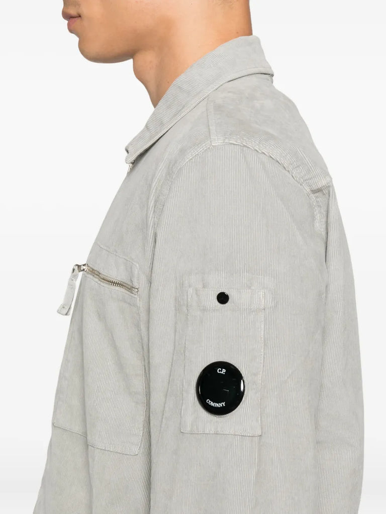 zip-fastening patch-pockets shirt