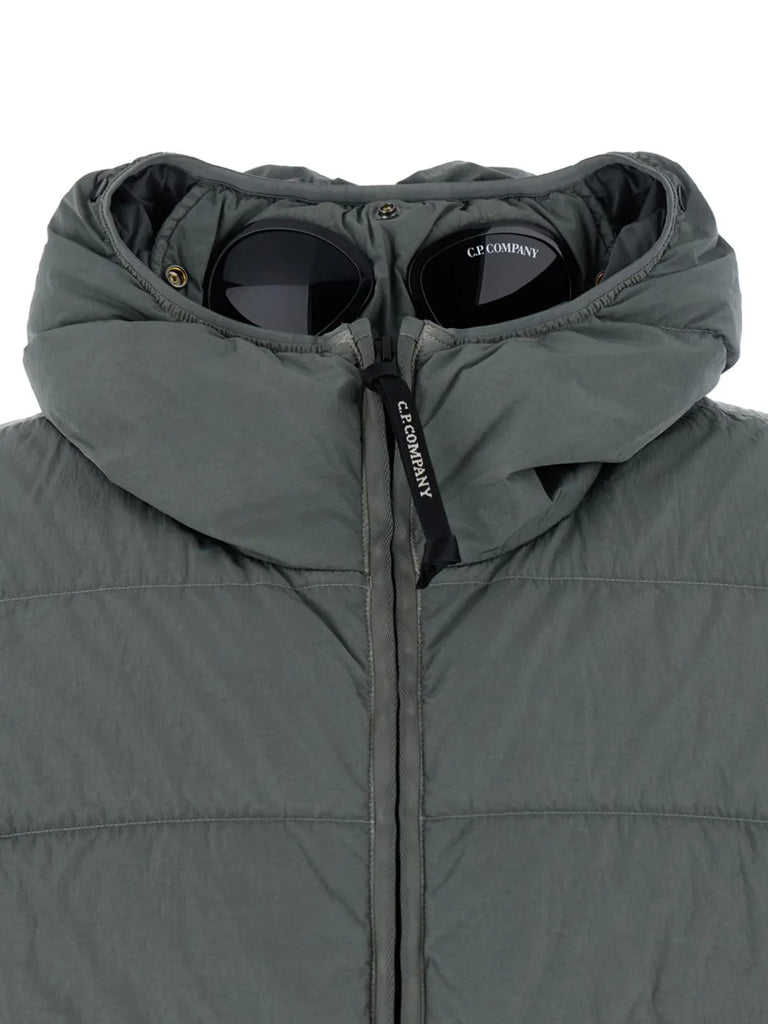 hooded quilted jacket
