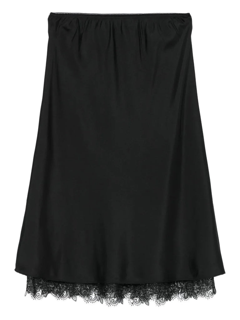 lace-trim skirt