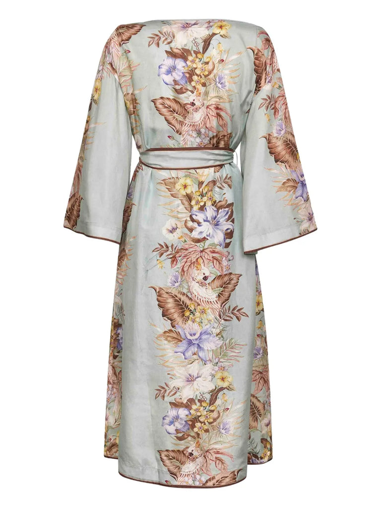 Coco floral-print midi dress