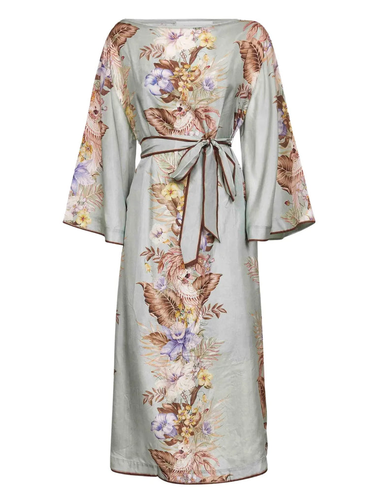 Coco floral-print midi dress