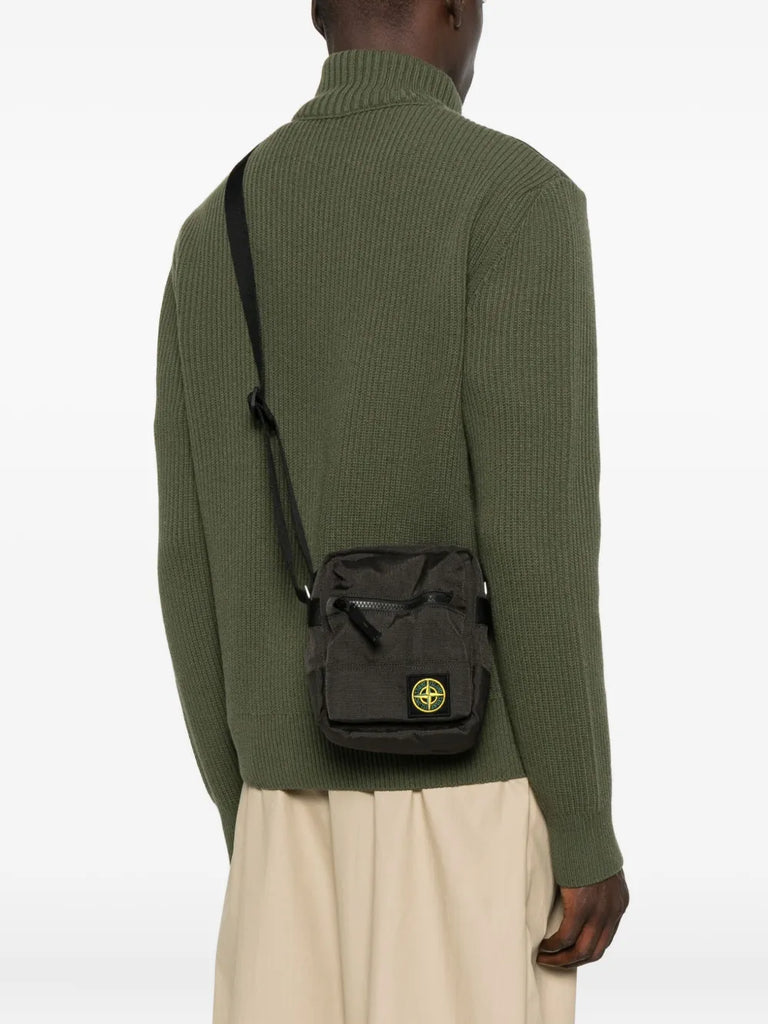 logo-patch messenger bag