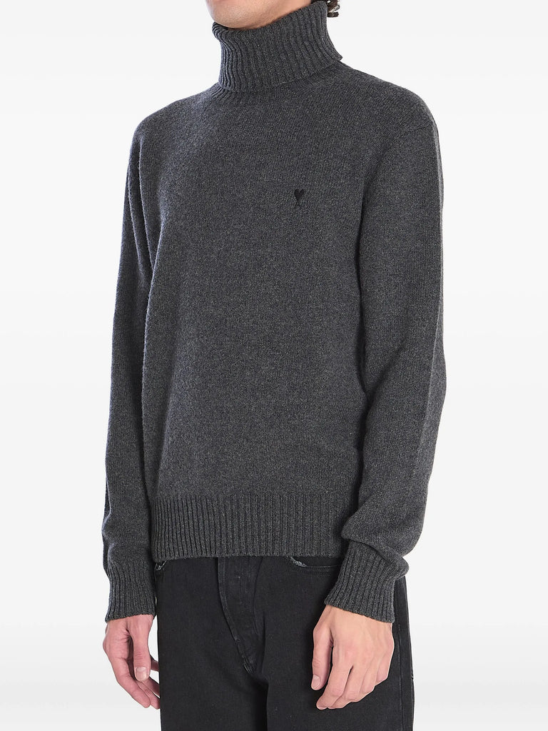 Ribbed turtleneck sweater
