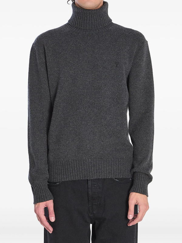 Ribbed turtleneck sweater