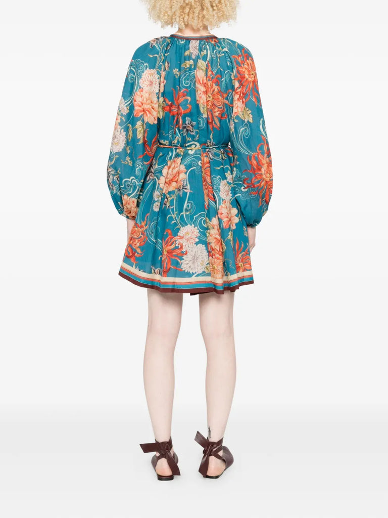 Fletcher floral-print mini dress