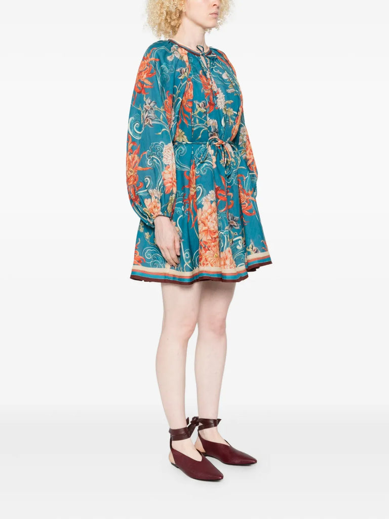 Fletcher floral-print mini dress