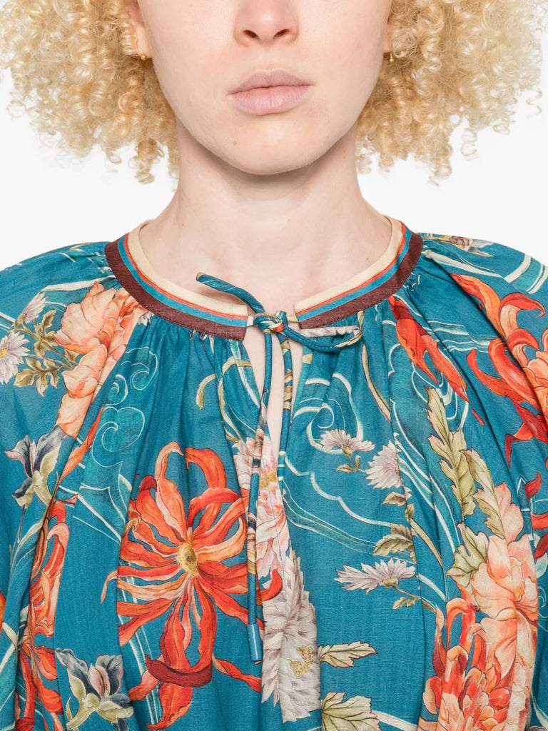 Fletcher floral-print mini dress