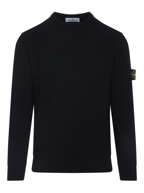 Compass-badge sweater