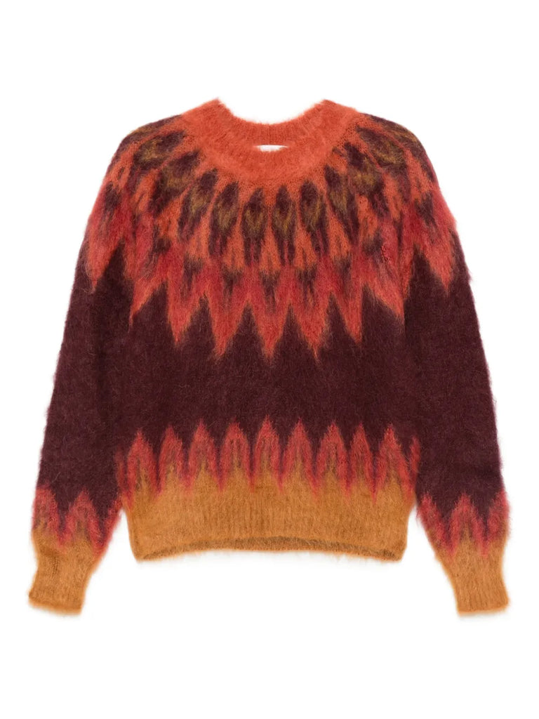 patterned sweater