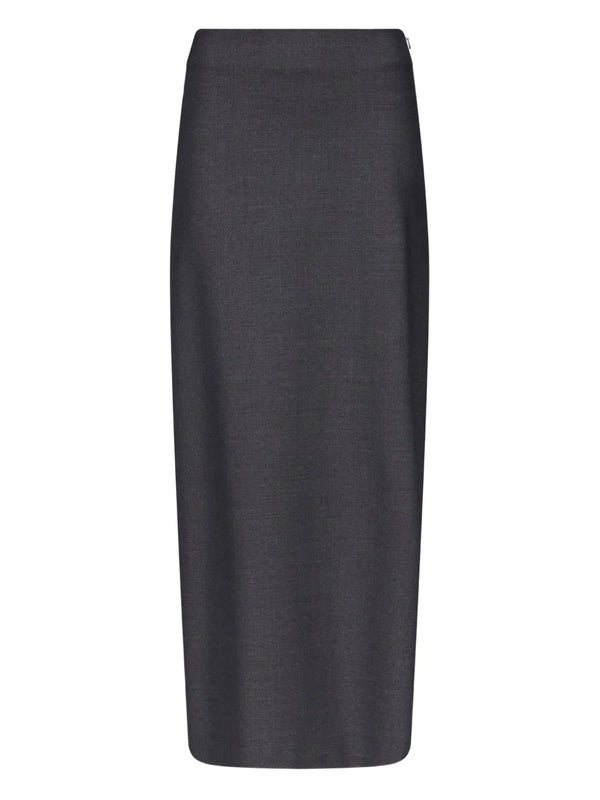 back-vent long pencil skirt