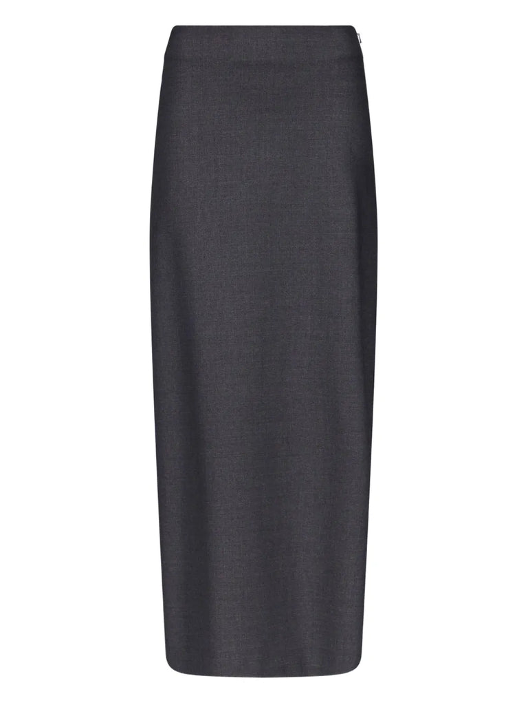 back-vent long pencil skirt