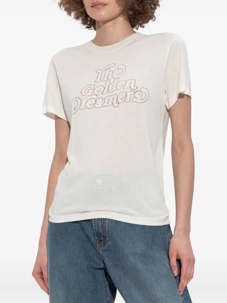 star-embellished printed T-shirt